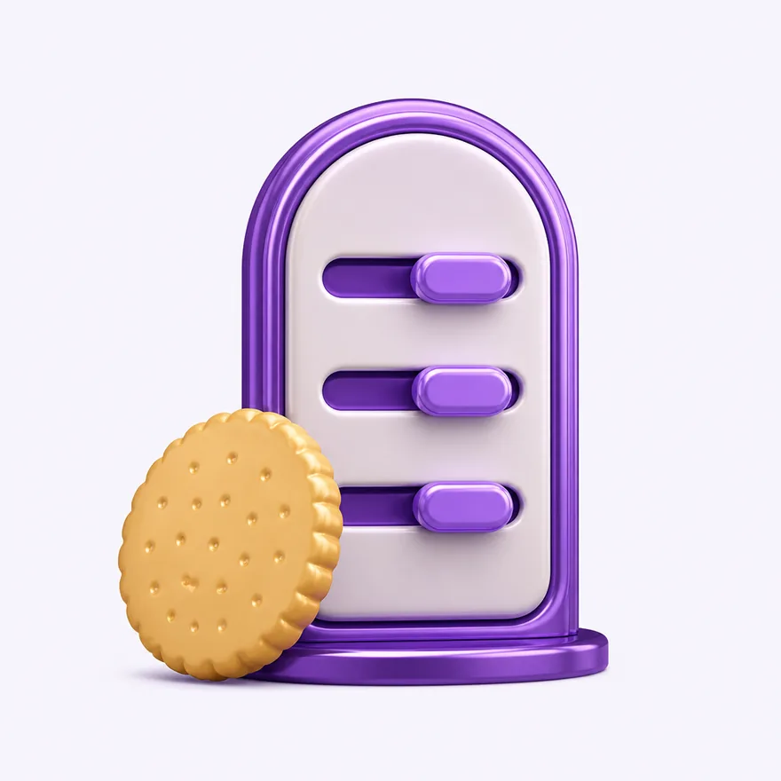 Biscuit with toggle panel — Pink