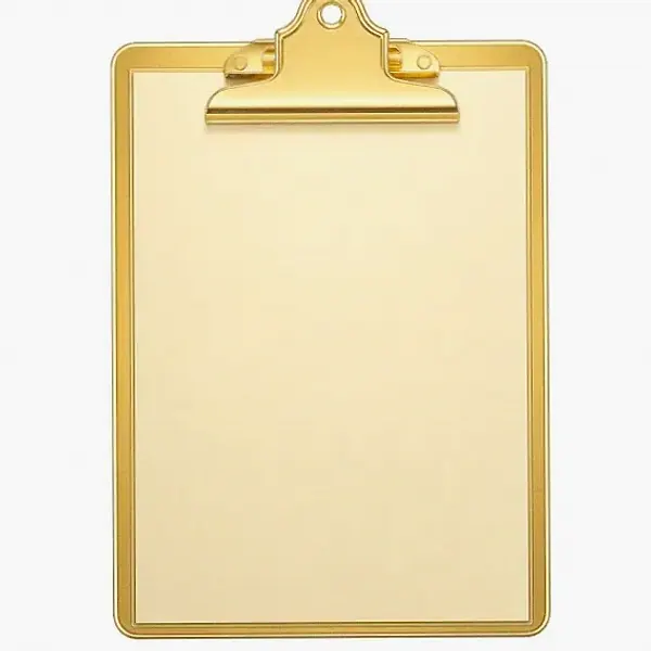 Blank clipboard — Pink