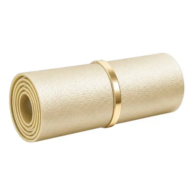 Rolled leather mat — Pink