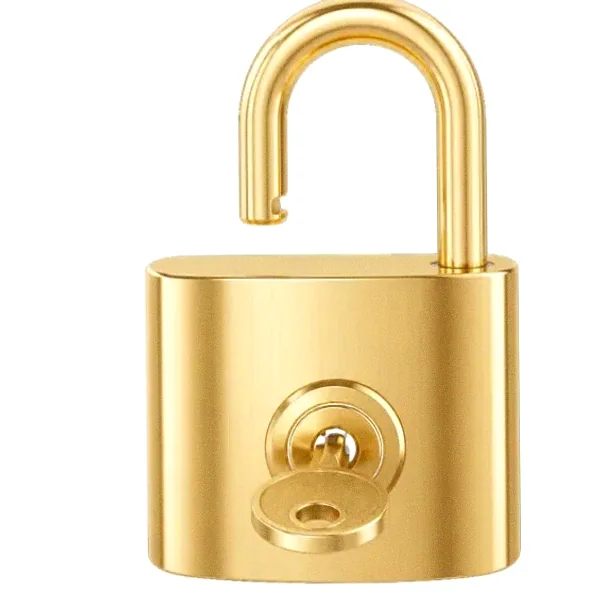 Open padlock — Pink