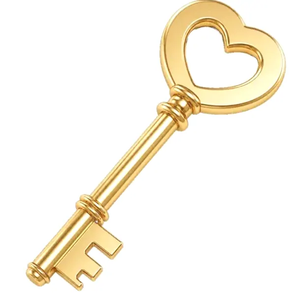 Ornate antique key — Pink