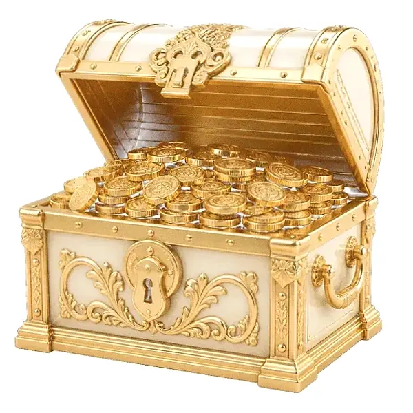 Open treasure chest — Pink