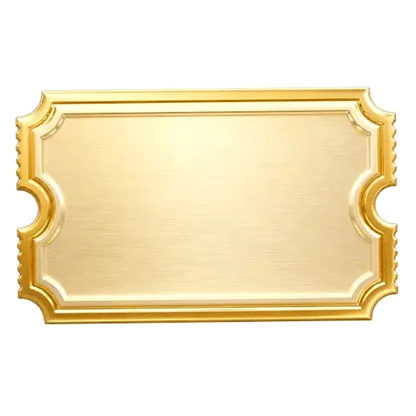 Blank ticket plaque — Pink
