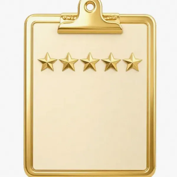Star rating clipboard — Pink