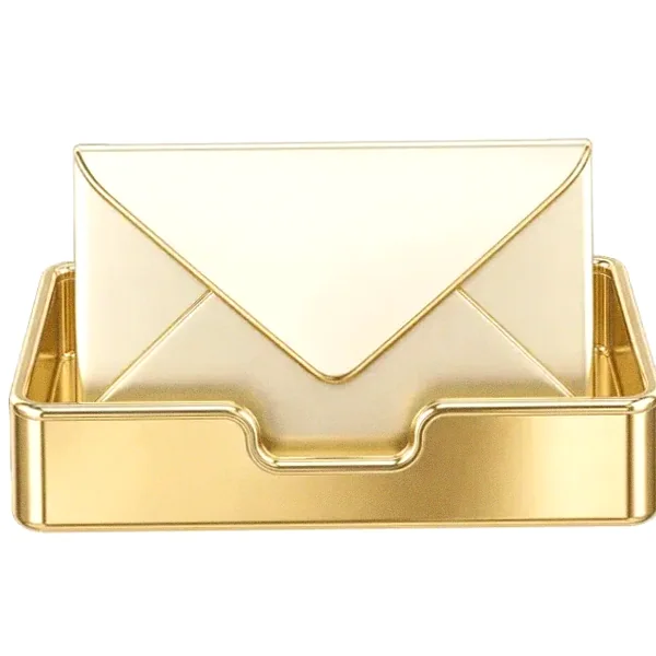 Metal letter tray — Pink