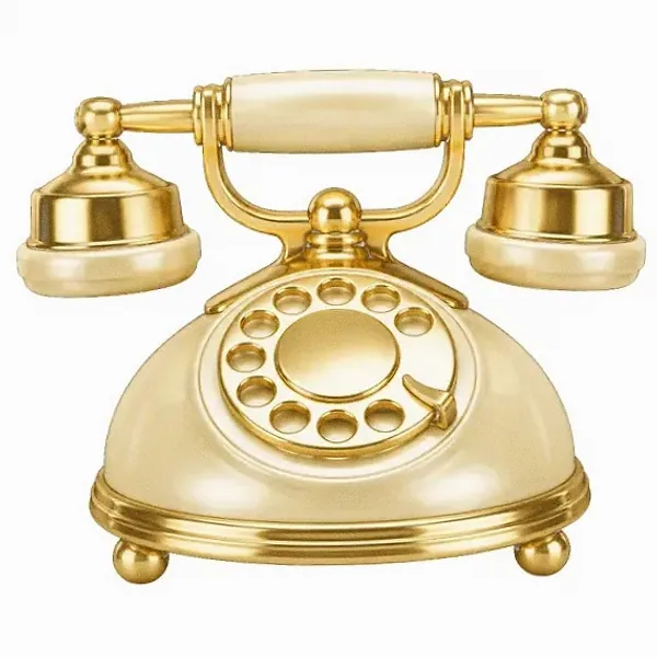 Vintage rotary telephone — Pink