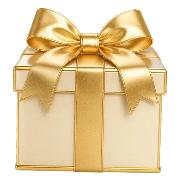 Wrapped gift box — Pink